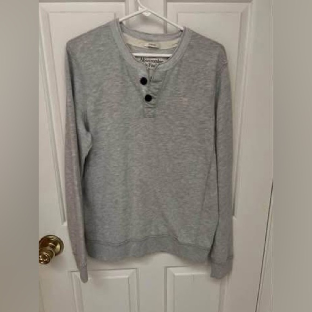 Abercrombie & Fitch Men's Henley Crew Neck Long Sleeve Size Small NWT